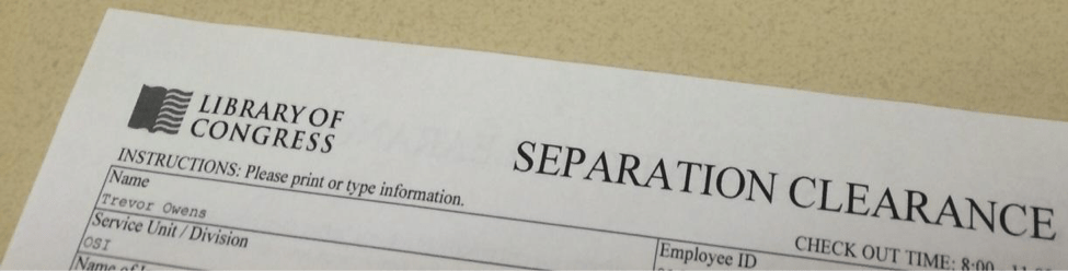 As you might imagine, there is a form for leaving the LC. 